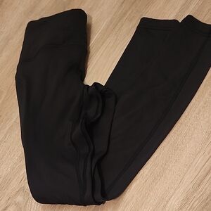 Lululemon Athletica Midnight Blue Black Active Leggings | Thick And Soft EUC